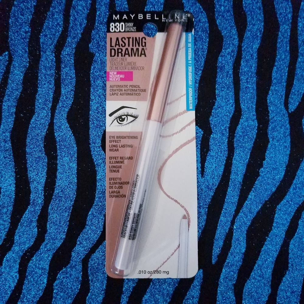 Set of 2 Maybelline Waterproof Lasting Drama Liner-Shiny Bronze 830 Brightening‎